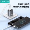 Củ Sạc Nhanh 2C GaN USAMS CC306 45W (Dual Type-C port, Multiple Protection)