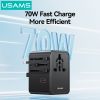 Củ Sạc Du Lịch 3C+2A USAMS CC310 70W (US/AU/UK/EU)