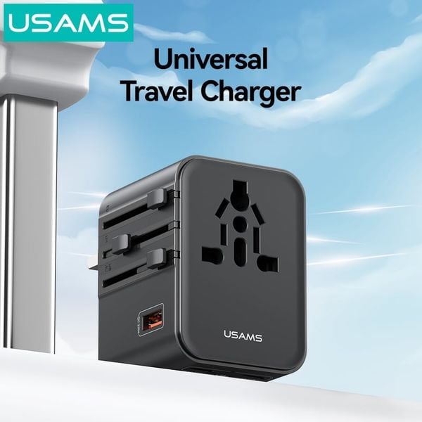 Củ Sạc Du Lịch 2C+1A USAMS CC309 25W (US/AU/UK/EU)