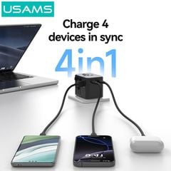 Củ Sạc Du Lịch 2C+1A USAMS CC309 25W (US/AU/UK/EU)