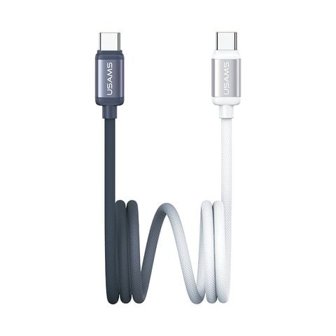 Cáp Sạc Nhanh C to C USAMS SJ756 60W (1.2m, 480Mbps, Nylon Braided Cable)