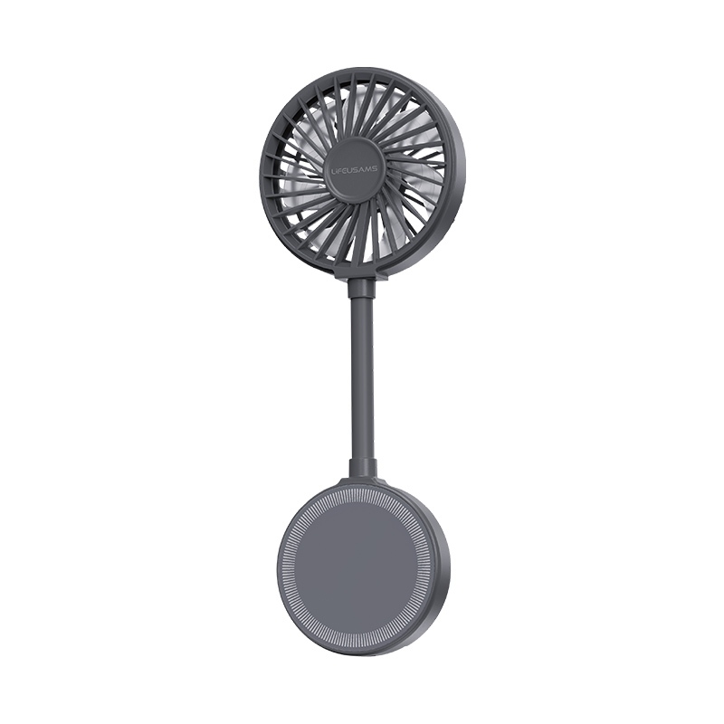 Quạt Cầm Tay USAMS LU02 3.9W (360° Free Rotation, With stand, 7pcs High-speed Spiral Blades, 900mAh, Strong Magnetic Suction, Three Gear Wind)