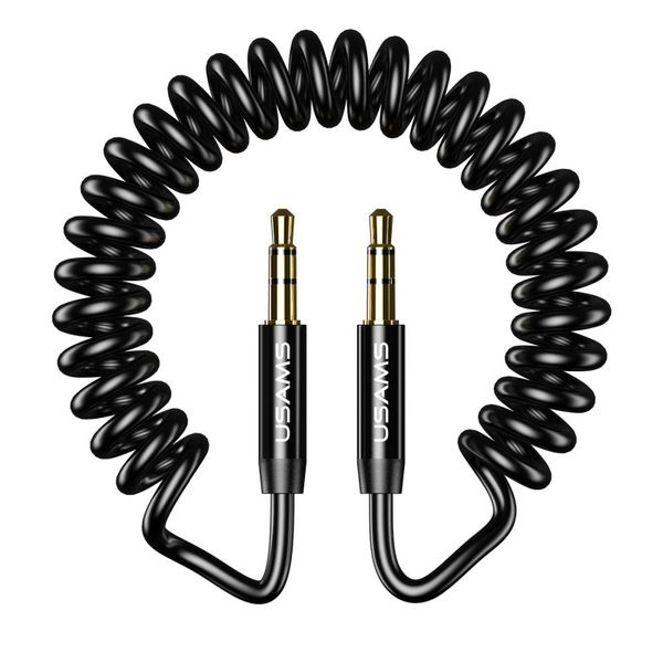 Cáp Âm Thanh 3.5mm USAMS SJ256 (Cáp lò xo, 1.2m)