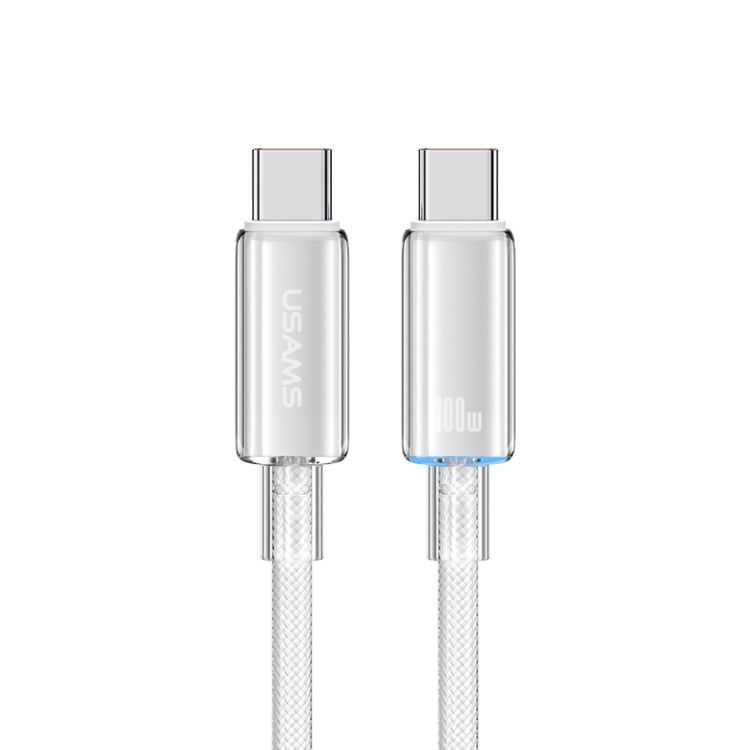 Cáp sạc nhanh USAMS SJ660 Type-C To Type-C PD100W Cloud Series