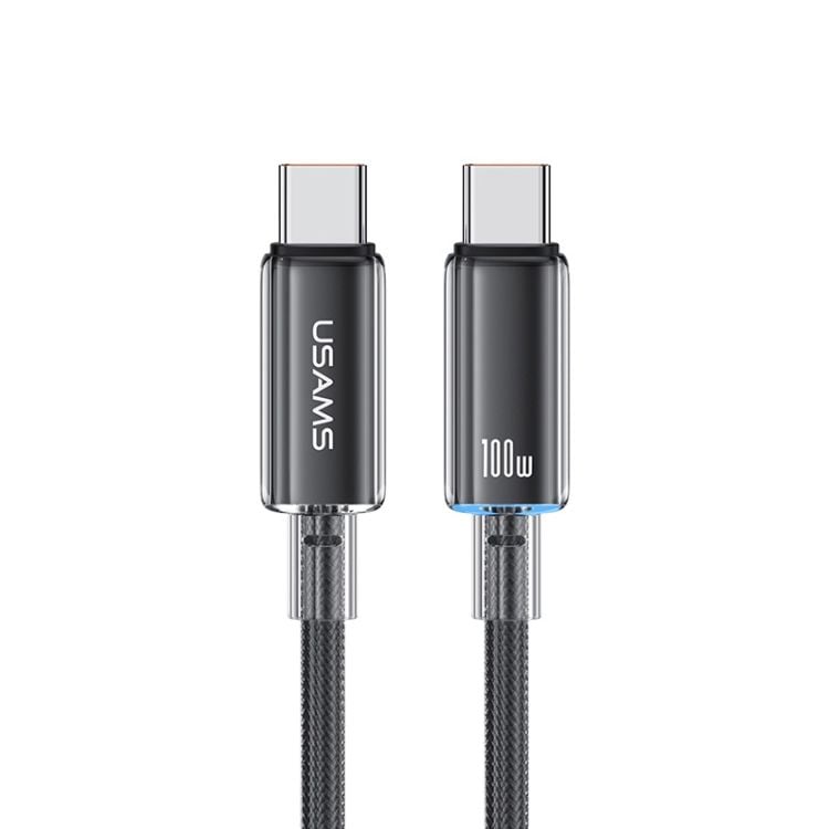 Cáp sạc nhanh USAMS SJ660 Type-C To Type-C PD100W Cloud Series