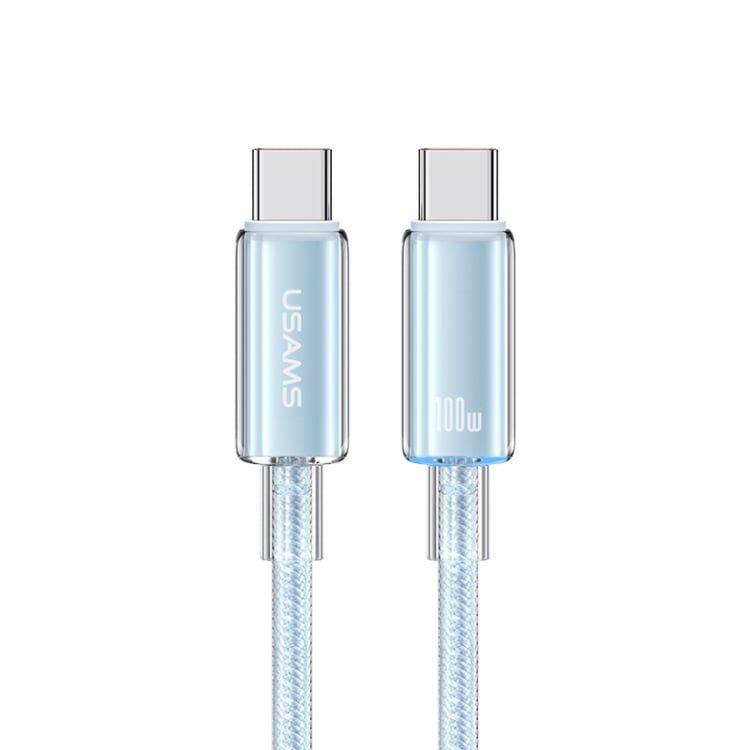 Cáp sạc nhanh USAMS SJ660 Type-C To Type-C PD100W Cloud Series
