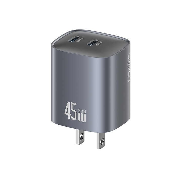 Củ Sạc Nhanh 2C GaN USAMS CC306 45W (Dual Type-C port, Multiple Protection)