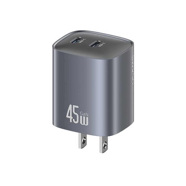 Củ Sạc Nhanh 2C GaN USAMS CC306 45W (Dual Type-C port, Multiple Protection)