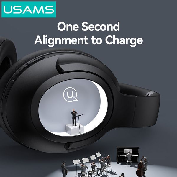 Tai Nghe Chụp Tai USAMS UJ29 (Bluetooth v5.3, 10dB, 400mAh, 40hrs, EQ 3-level tuning)