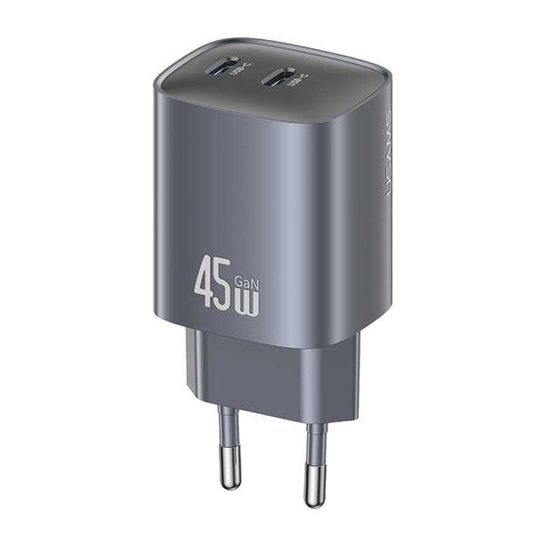 Củ Sạc Nhanh 2C GaN USAMS CC306 45W (Dual Type-C port, Multiple Protection)