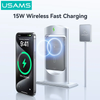 Pin Dự Phòng Không Dây USAMS CD242 10000mAh 20W (Wireless Charging 15W)