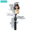 Gậy Selfie Tích Hợp Tripod USAMS ZB324 (270° Adjustment, Max Length: 1.1m, For phones in 4.7-7 inches, With anti-slip silicone pad, Steady support)