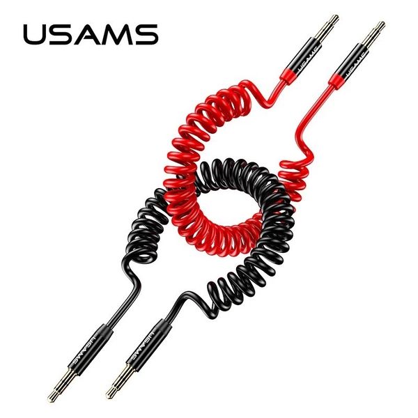 Cáp Âm Thanh 3.5mm USAMS SJ256 (Cáp lò xo, 1.2m)