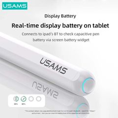 Bút Cảm Ứng Điện Dung USAMS ZB254 Sạc Không Dây (Bluetooth v5.0, 9H, 130mAh)