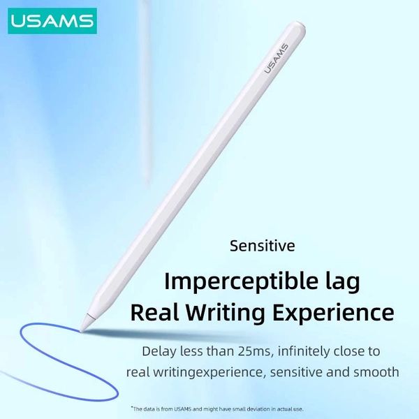 Bút Cảm Ứng Điện Dung USAMS ZB254 Sạc Không Dây (Bluetooth v5.0, 9H, 130mAh)