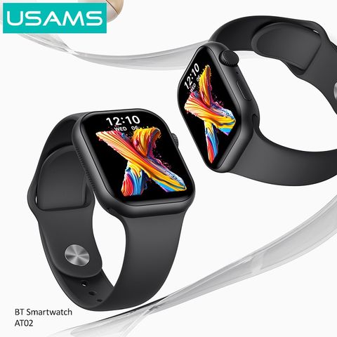 Đồng Hồ Thông Minh USAMS AT02 (Bluetooth v5.0, Smart Life/Health Monitoring/Exercise Record, 2.01-inch HD Colourful Display, Intelligent voice assistant, Control mobile phone to take photos, BT hands-free calling)