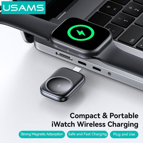 Đế Sạc Không Dây Cho Apple Watch USAMS CD247 2.5W (With Type-C plug)