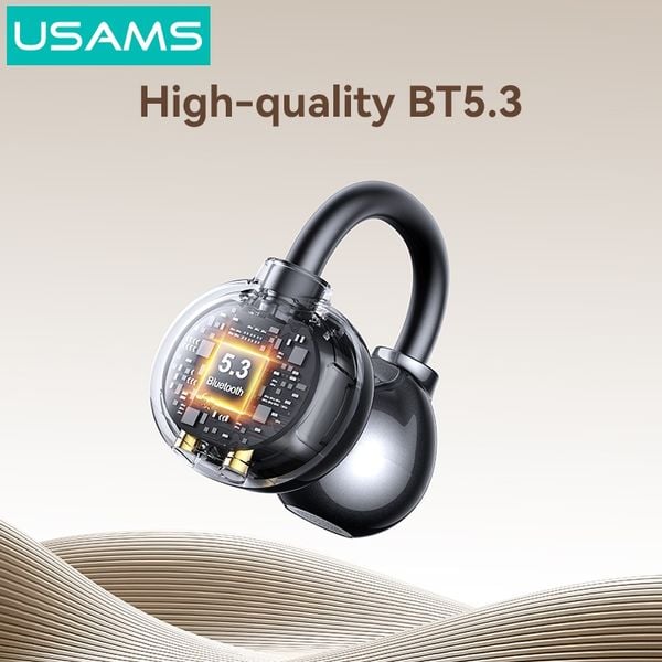 Tai Nghe Kẹp Tai Bluetooth TWS USAMS Echo R02 (Bluetooth v5.3, 7H, 11mm Speaker Diameter)