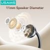 Tai Nghe Kẹp Tai Bluetooth TWS USAMS Echo R02 (Bluetooth v5.3, 7H, 11mm Speaker Diameter)