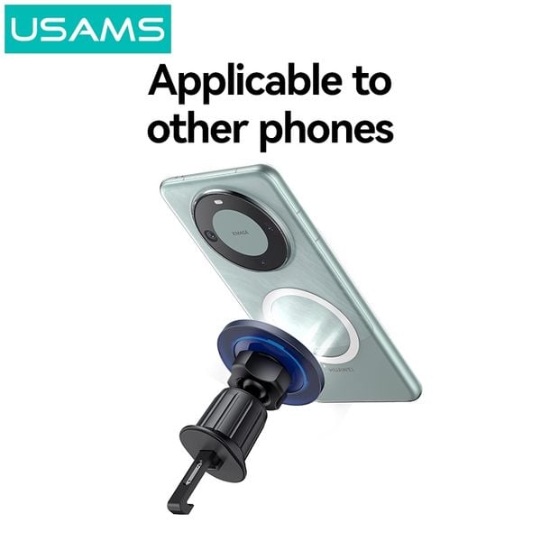 Giá Đỡ Điện Thoại Nam Châm Trên Ô Tô USAMS ZJ081 (Air Vent Version, 360° Rotation, Strong Magnetic Adsorption)
