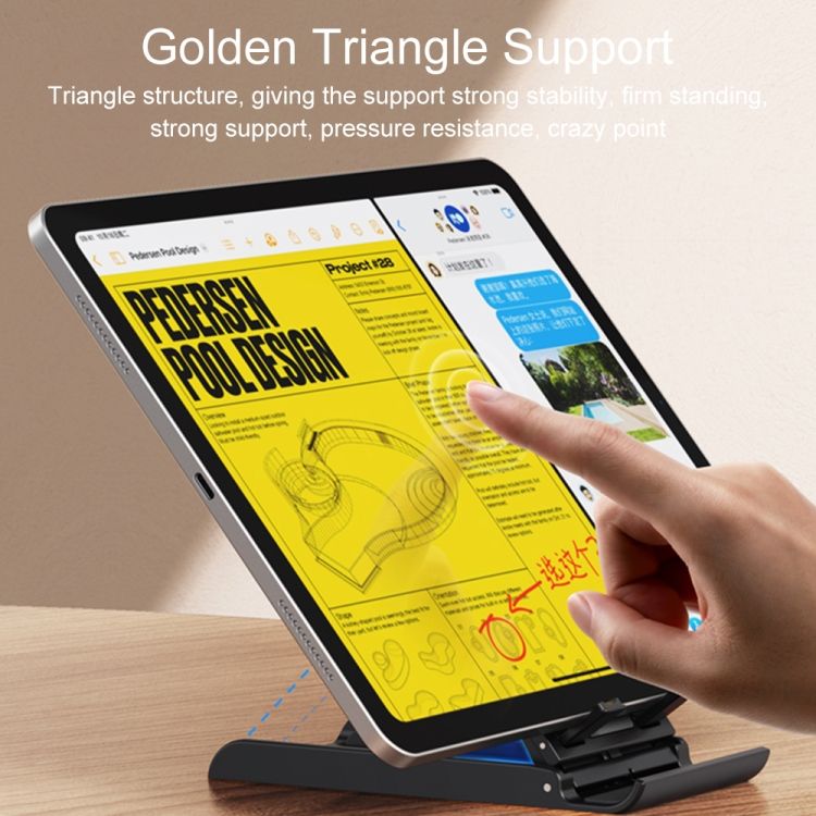 Đế giữ điện thoại xếp gọn USAMS ZJ073 Folding Desktop Stand For Phones/Tablets