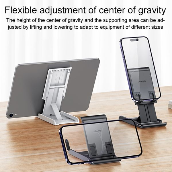 Đế giữ điện thoại xếp gọn USAMS ZJ073 Folding Desktop Stand For Phones/Tablets