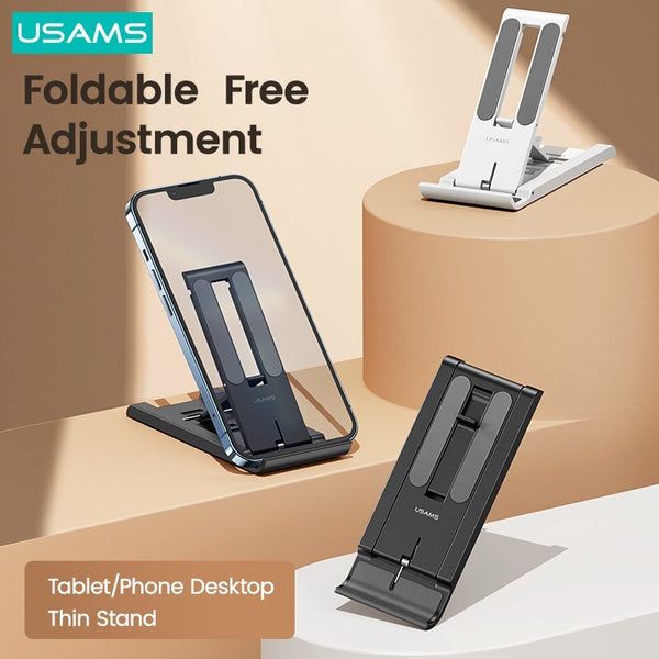 Đế giữ điện thoại xếp gọn USAMS ZJ070 Spring Folding Desktop Tablet/Phone Stand