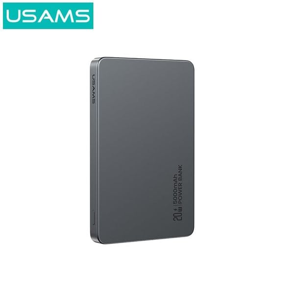Pin Sạc Dự Phòng Không Dây Siêu Mỏng USAMS CD231 5000mAh 20W (15W Wireless Charging)
