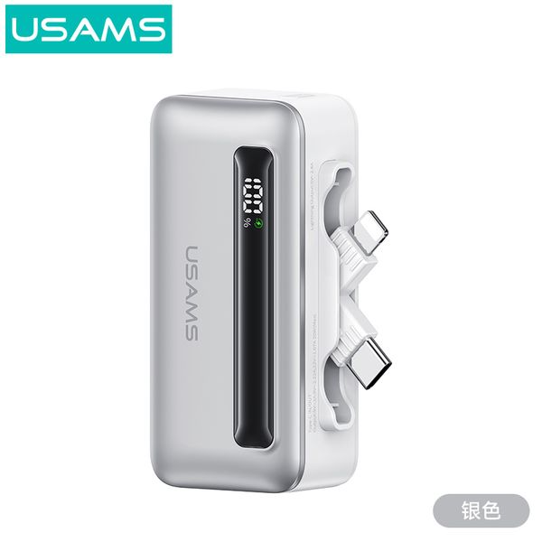 Pin Dự Phòng Mini USAMS CD233 4500mAh 20W (Cổng Type-C + Lightning, Digital Display)