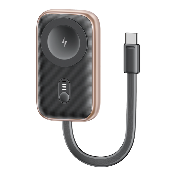 Đế Sạc Không Dây Dự Phòng Cho Watch USAMS CD245 1200mAh 2.5W (with Built-in Type-C cable)