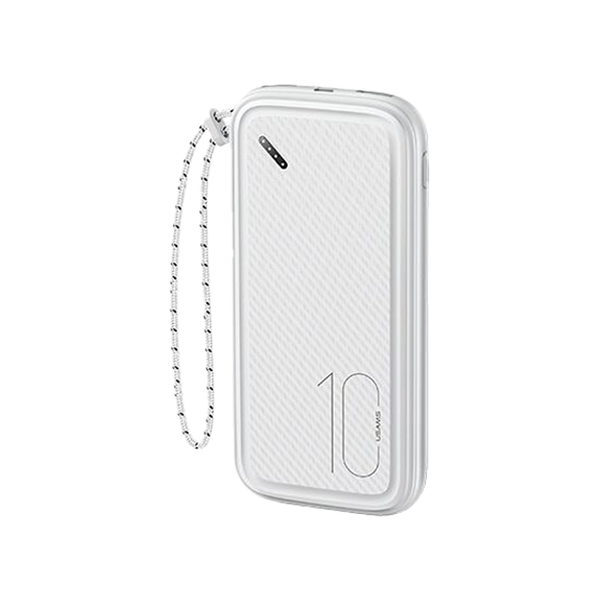 Pin Dự Phòng USAMS CD150 10000mAh 10W (Dual Input, Dual USB, Kèm Dây Đeo)