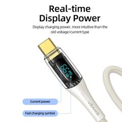 Cáp Sạc USAMS SJ592 | SJ593 USB-A to Type-C 66W Data Cord Shadow Series