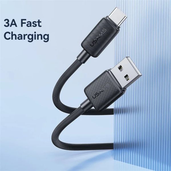 Cáp Sạc USAMS SJ688 | SJ693 | SJ698 KY Series USB to Type-C Striped Data Cord 2m