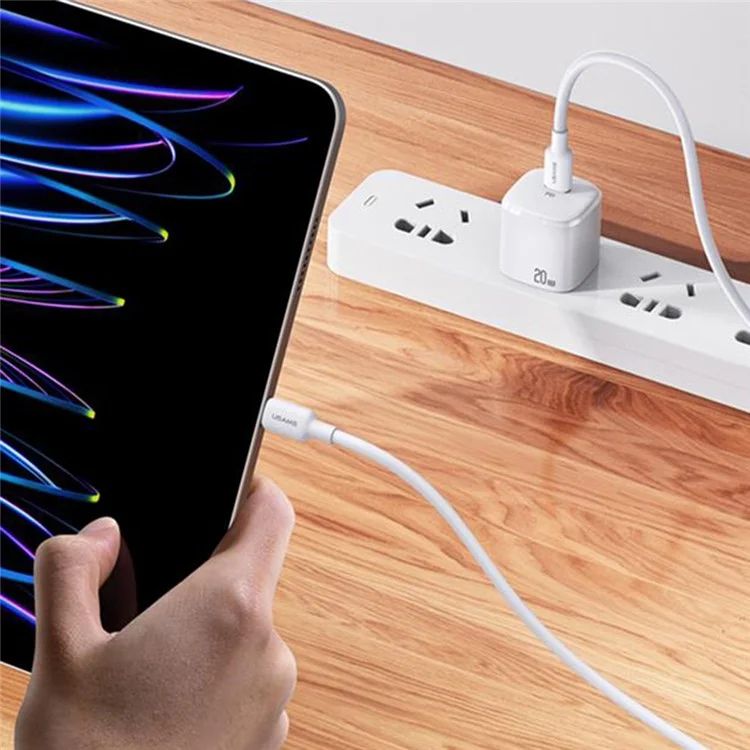 Cáp Sạc Siêu Nhanh USAMS U84 Cho iPhone 15 Series (Type-C To Type-C Data Cord PD 100W 1M)