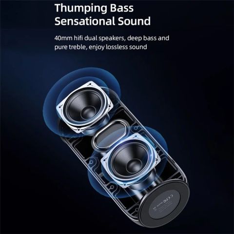 Loa Bluetooth Di Động Mini USAMS YC011 YC Series (Bluetooth v5.0, 4H, IPX7, kèm dây đeo)