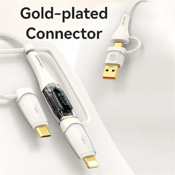 Cáp sạc đa năng USAMS SJ616 PD 100W 6-in-1 Fast Charging Cord