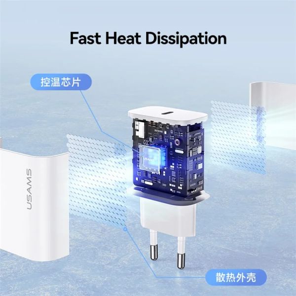 Củ Sạc Nhanh USAMS CC226 T65 PD 20W