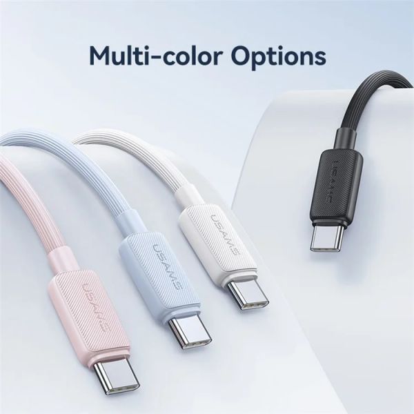 Cáp Sạc USAMS SJ688 | SJ693 | SJ698 KY Series USB to Type-C Striped Data Cord 3m