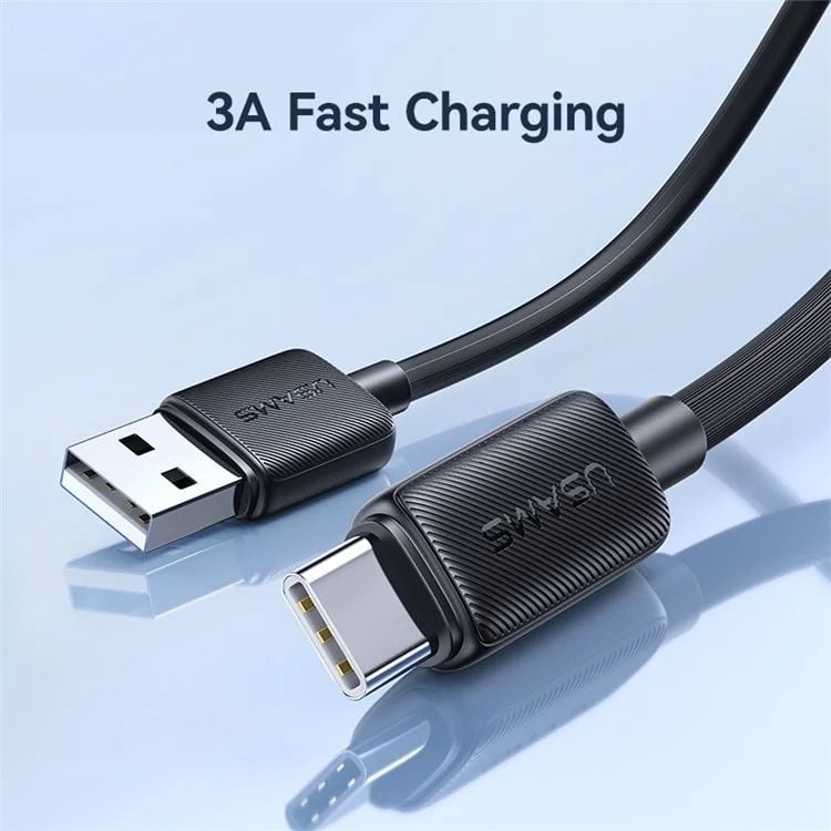 Cáp Sạc USAMS SJ688 | SJ693 | SJ698 KY Series USB to Type-C Striped Data Cord 3m