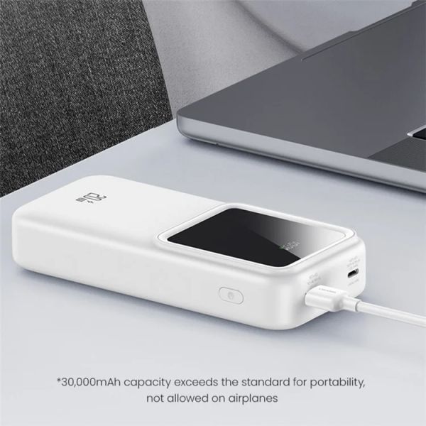 Pin Dự Phòng USAMS CD213 30000mAh 20W (QC3.0, with Built-in Type-C and Lightning Cables)