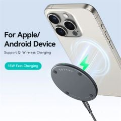 Đế Sạc Không Dây Nam Châm Siêu Mỏng USAMS CD223 15W