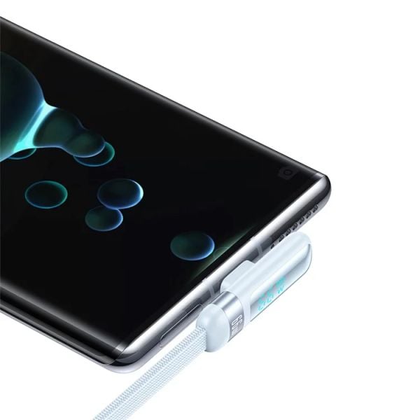 Cáp Sạc USAMS Wind Series SJ651 USB-A to Type-C Right-angle Digital Display Cord