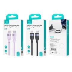Cáp sạc USAMS SJ632 | SJ633 U85 Type-C to Type-C Braided Cable PD 100W