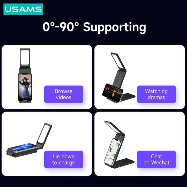 Đế sạc không dây USAMS CD181 15W 3in1