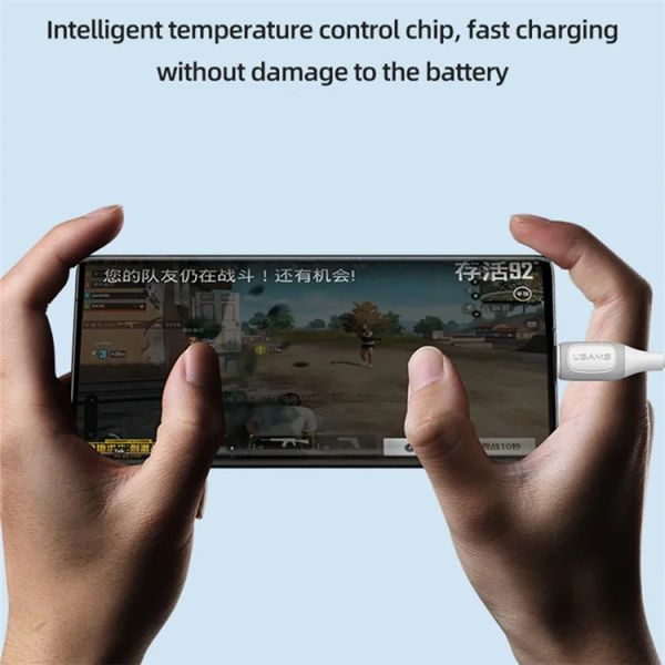 Cáp Sạc USAMS SJ596 Type-C 3A Bicolor Soft PVC Jelly Series