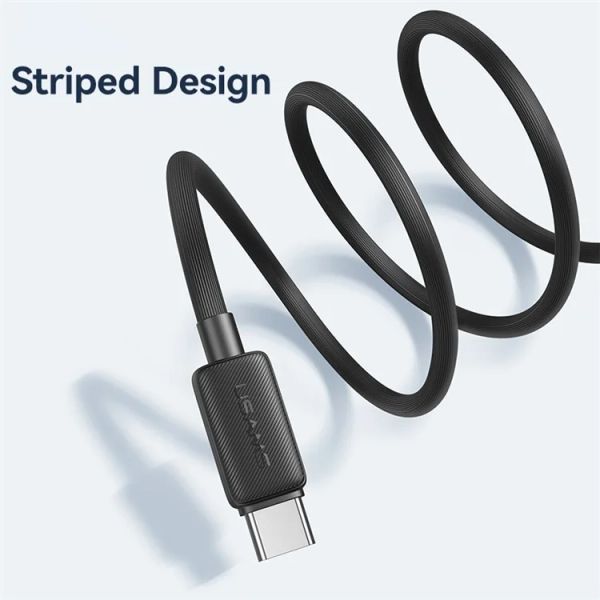 Cáp Sạc USAMS SJ688 | SJ693 | SJ698 KY Series USB to Type-C Striped Data Cord 2m