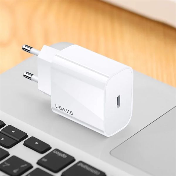 Củ sạc USAMS CC T34 PD Quick Charge Travel Charger 20W