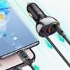 Tẩu Sạc Dành Cho Ô Tô USAMS CC192 C37 60W (Type-C + USB, with Type-C Cable 30W)
