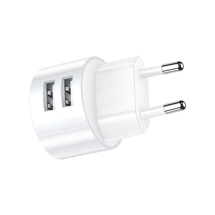Combo củ cáp USAMS Dual Ports USB Round Travel Charger + Type-C Data Sync Charging Cable for Huawei Samsung