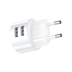 Combo củ cáp USAMS Dual Ports USB Round Travel Charger + Type-C Data Sync Charging Cable for Huawei Samsung